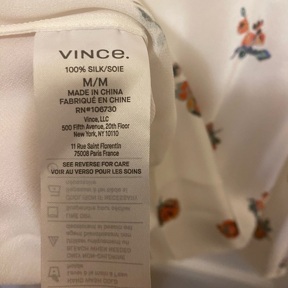 Vince Floral Silk Camisole- 100% Silk - New with tags - Picture 8 of 11